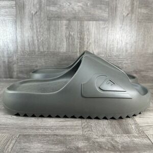 Quiksilver Slides Mens 13 Olive Green EVA Beach Summer Sandal NEW